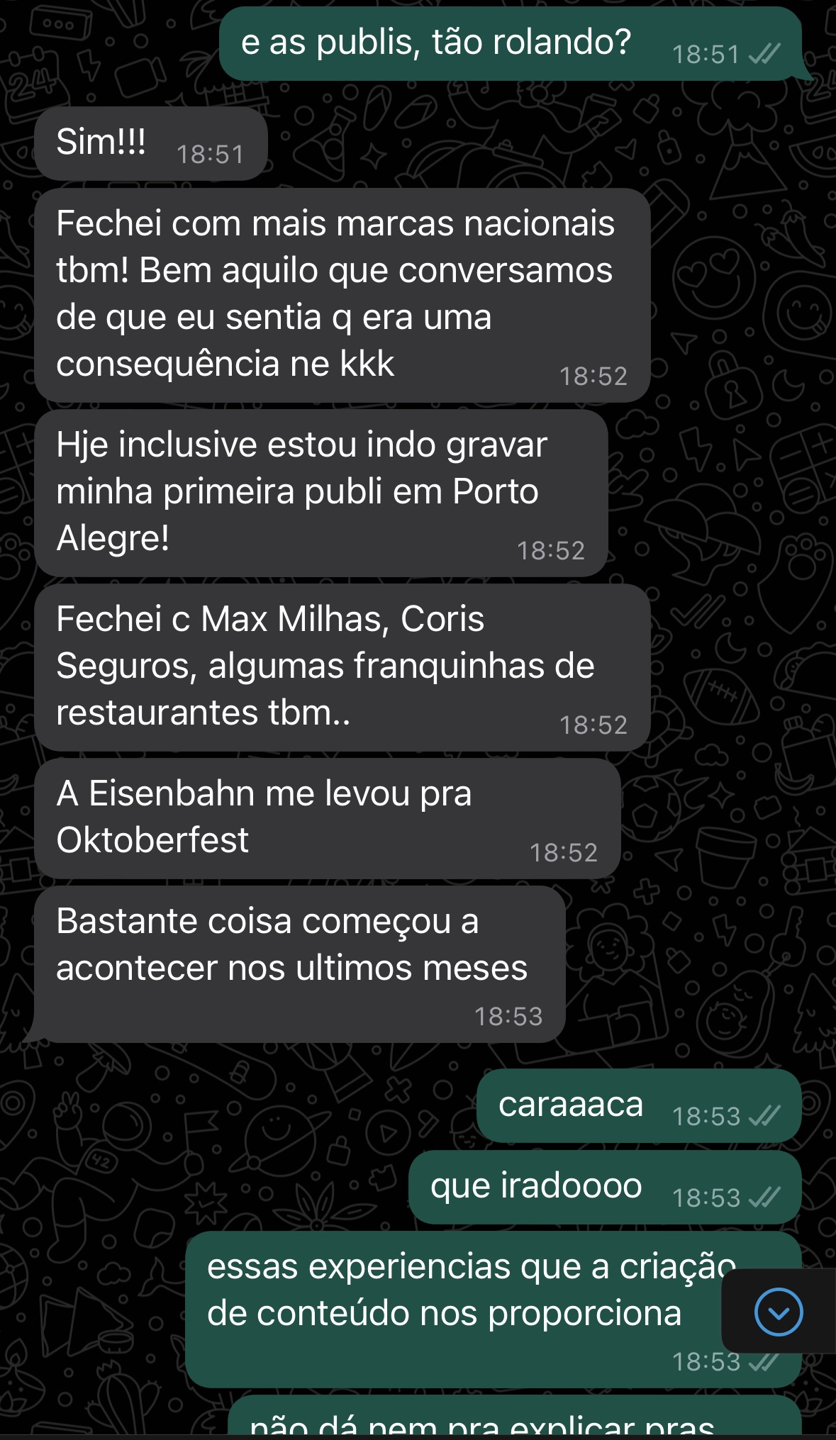 Depoimento de aluno